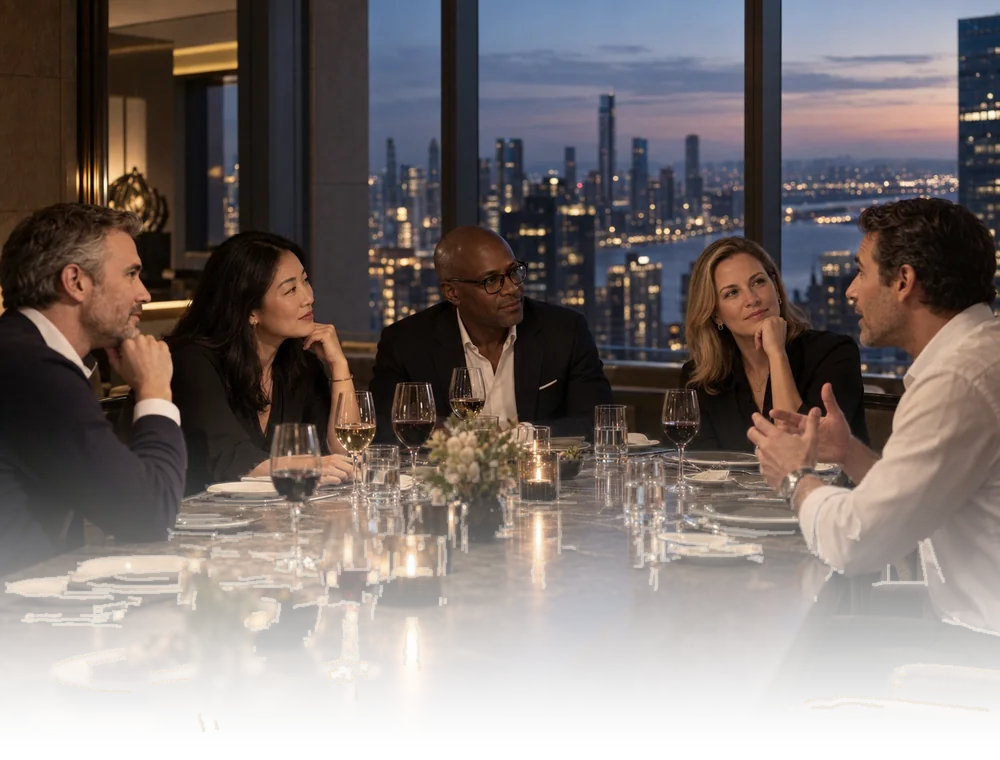 Operators around a dinner table